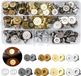 Bouchons magnétiques, 14 mm et 18 mm - 60 pièces - Vis métalliques - Fermeture magnétique - 4 couleurs - Convient pour la couture - Accessoires artisanaux - Sacs - Portefeuilles - Sacs à dos - Manteaux