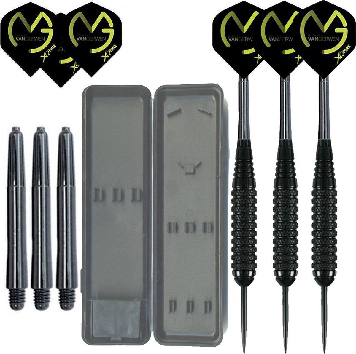 Dragon da Dragon darts – Michael van Gerwen Blackline - 23 gram - dartpijlen - inclusief etui