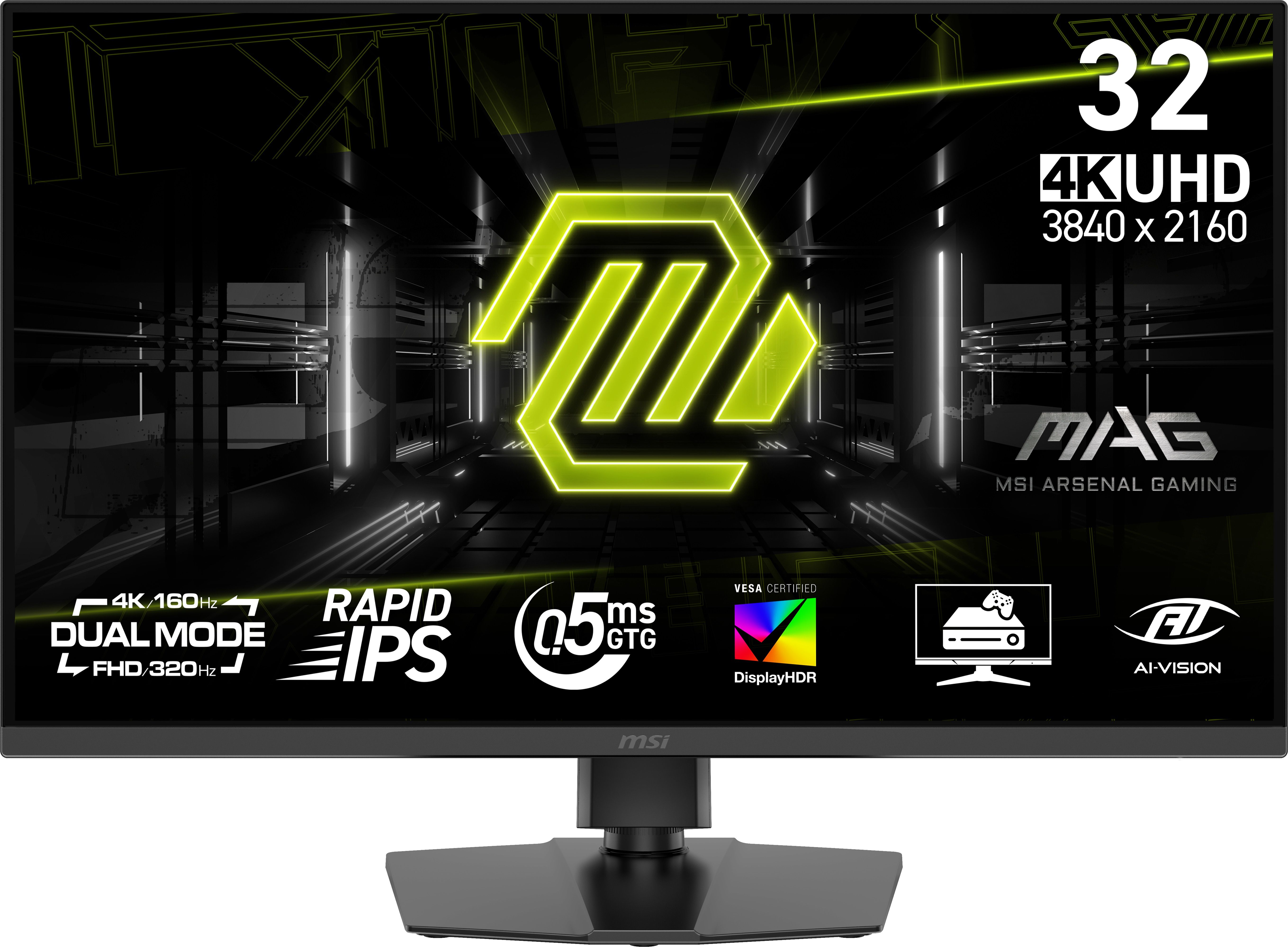 MSI MAG 322URDF E16 computer monitor 80 cm (31.5") 3840 x 2160 Pixels 4K Ultra HD Zwart