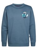 Petrol Industries Jongens Relaxed sweater met print ironbrook - Blauw - Maat 152