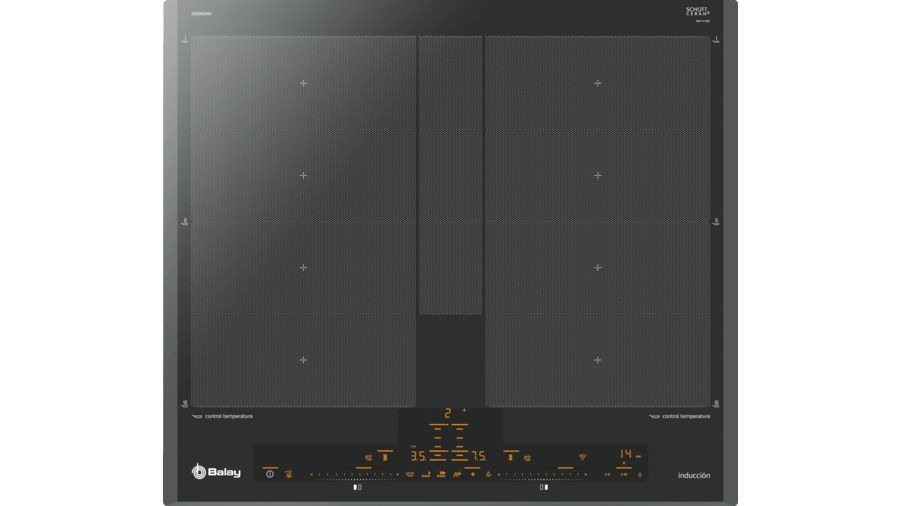 Balay 3EB960AV - Inductie kookplaat - 59.2 cm - Antraciet