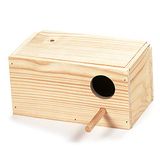 Arquivet Vogelnest van hout - golfkippenhuis - vogelhuis - tuinnest - nest voor vogels natuur - 20 x 11 x 10 cm