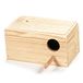 Arquivet Vogelnest van hout - golfkippenhuis - vogelhuis - tuinnest - nest voor vogels natuur - 20 x 11 x 10 cm