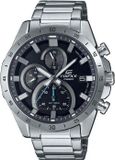 Casio Edifice EFR-571D-1AVUEF, herenhorloge, quartz chronograaf, roestvrijstalen kast en band, grijs, waterdicht tot 10 bar