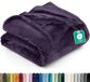 Utopia Bedding Paarse Deken Polar Fleece 300 GSM Luxe Deken voor Bank-Bed, Antistatisch, Zacht en Pluizig (259 x 228 cm)