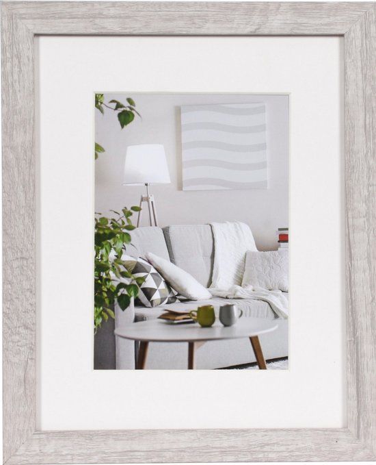 Henzo Modern Fotolijst - 20x25 cm - Wit - Hout - Rechthoek