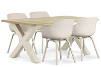 Lifestyle Garden Furniture Lifestyle Salina/Cardiff 180 cm dining tuinset 5-delig