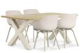 Lifestyle Garden Furniture Lifestyle Salina/Cardiff 180 cm dining tuinset 5-delig
