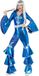 1970s Smiffy Blauwe disco outfit voor vrouwen blauw | maat M ( 40 - 42 )