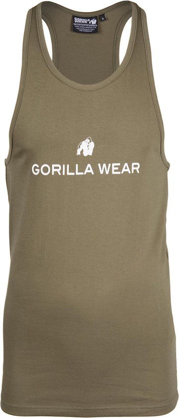 Gorilla Wear Carter Stretch Tank Top - Legergroen - XXL