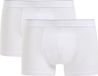 WE Fashion Heren boxershorts, 2-pack, Wit, Effen, 95% Katoen, 5% Elastaan, Maat XL