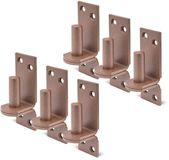Alberts 822002 DURAVIS® plaatduim met DI-haak, roestbruin duplex gecoat, penmaat Ø13 mm, plaat 100 x 35 mm, set van 6