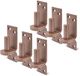 Alberts 822002 DURAVIS® plaatduim met DI-haak, roestbruin duplex gecoat, penmaat Ø13 mm, plaat 100 x 35 mm, set van 6