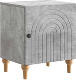 vidaXL Nachtkastje Betongrijs 43 x 34,5 x 50 cm Bewerkt hout