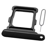 MMOBIEL Simkaart Houder Geschikt voor iPhone 16 Pro / 16 Pro Max – Sim Tray - Simkaarthouder Vervanging – Sim Card Tray - Incl. Sim Pin en Waterdichte Rubberen Ring - Zwart