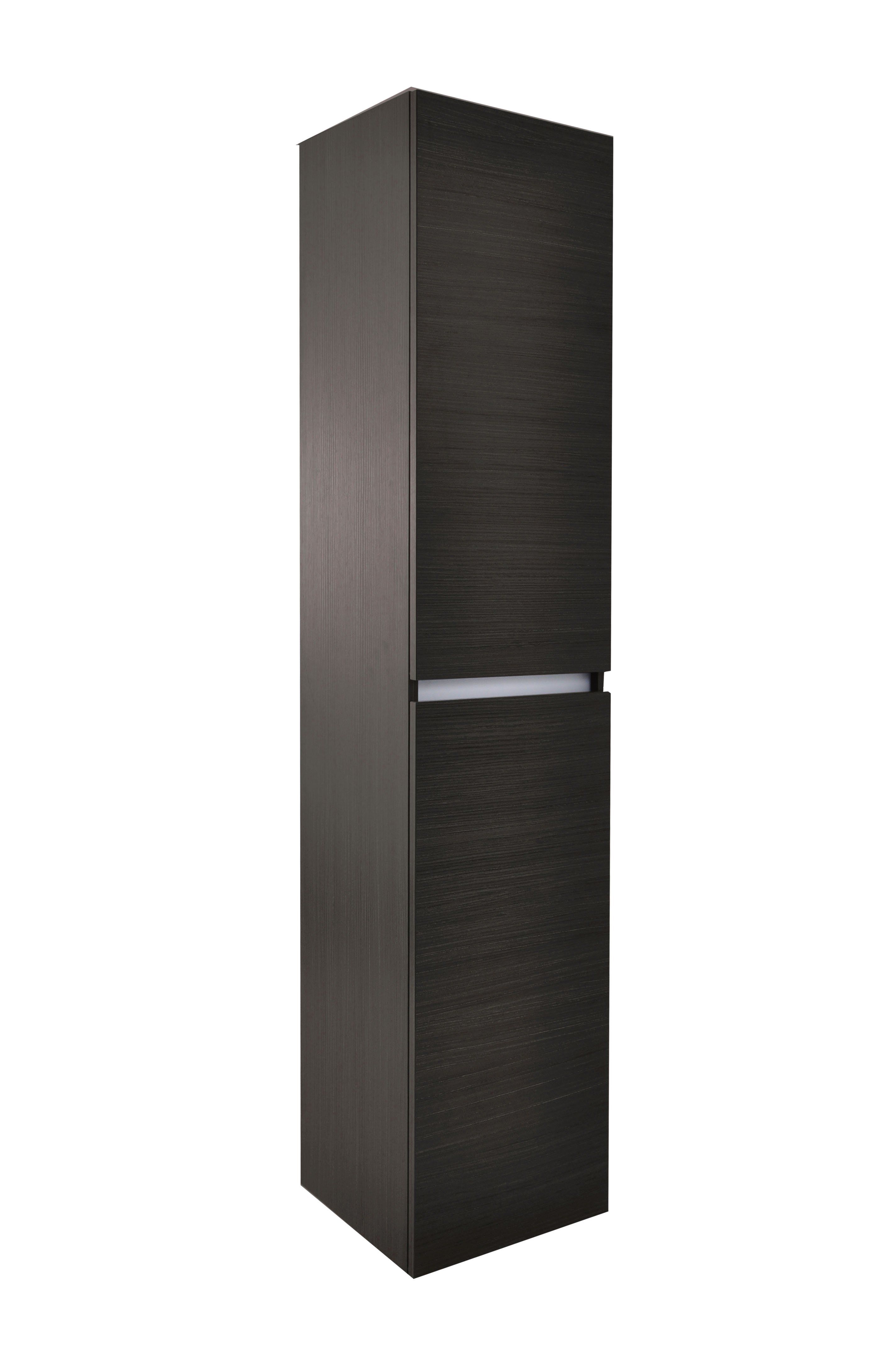 Wiesbaden Vision Kolomkast - 2 Deuren - 160x35x35 cm - Houtnerf Grijs