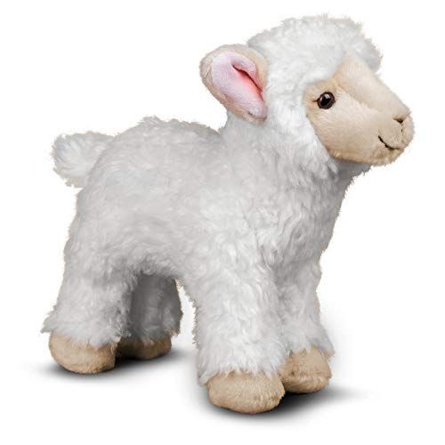 Animigos Pluche dier lam, knuffeldier in realistisch design, knuffelzacht, ca. 25 cm groot