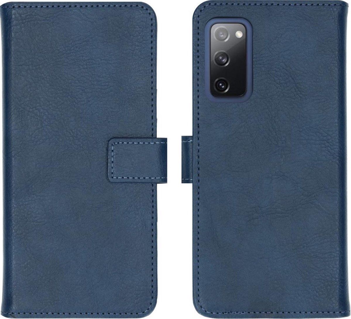 imoshion Luxe Booktype Samsung Galaxy S20 FE hoesje - Donkerblauw - Kunstleer