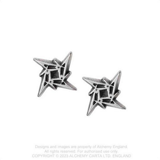 metallica Alchemy Metallica - Ninja Star Stud oorbellen - Zilverkleurig