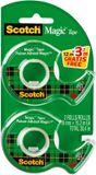 Scotch Magic™ tape, 2 rollen, 19 mm x 12 m en 3.2 m GRATIS + 1 dispenser