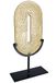 GILDE Moderne decoratieve sculptuur van aluminium Zero - decoratief object nummer 0 nul - kleur: goud - hoogte 39 cm