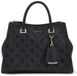 GUESS Cresidia II Society Satchel Black Logo Zwart Handtas
