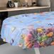 Afwasbaar ANRO Afwasbaar tafelzeil, tuintafelkleed, voor binnen en buiten, ovaal, 200 x 140 cm, snijrand, aquarium