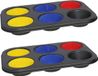Gerimport Gerim - 2x Muffin/Cupcake Bakvorm - Antraciet - Metaal - 26 x 18 cm