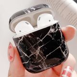 By Qubix AirPods 1/2 hoesje Marble series - hard case - Marble zwart - Schokbestendig