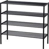 WOOOD Ferro Schoenenrek - Metaal - Zwart - 80x85x35