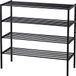 WOOOD Ferro Schoenenrek - Metaal - Zwart - 80x85x35