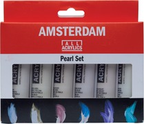 Amsterdam acrylverf set met 6 tubes van 20 ml parelmoer