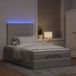 Maison Exclusive - Cadre de lit ottoman avec matelas taupe, 120x200 cm, textile