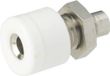REAL NATURE Schnepp Miniatuur-laboratoriumconnector Bus, inbouw verticaal Stift-Ø: 2.6 mm Wit 1 stuk(s)