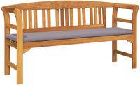 vidaXL Rozenbank Natuurlijk 157 x 46 x 82,5 cm Massief Acacia Hout