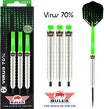 Bulls Virus 70% 22 gram Steel Dartpijlenset