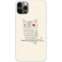 Apple Siliconen hoesje compatibel met iPhone 12 Pro I Love Owls