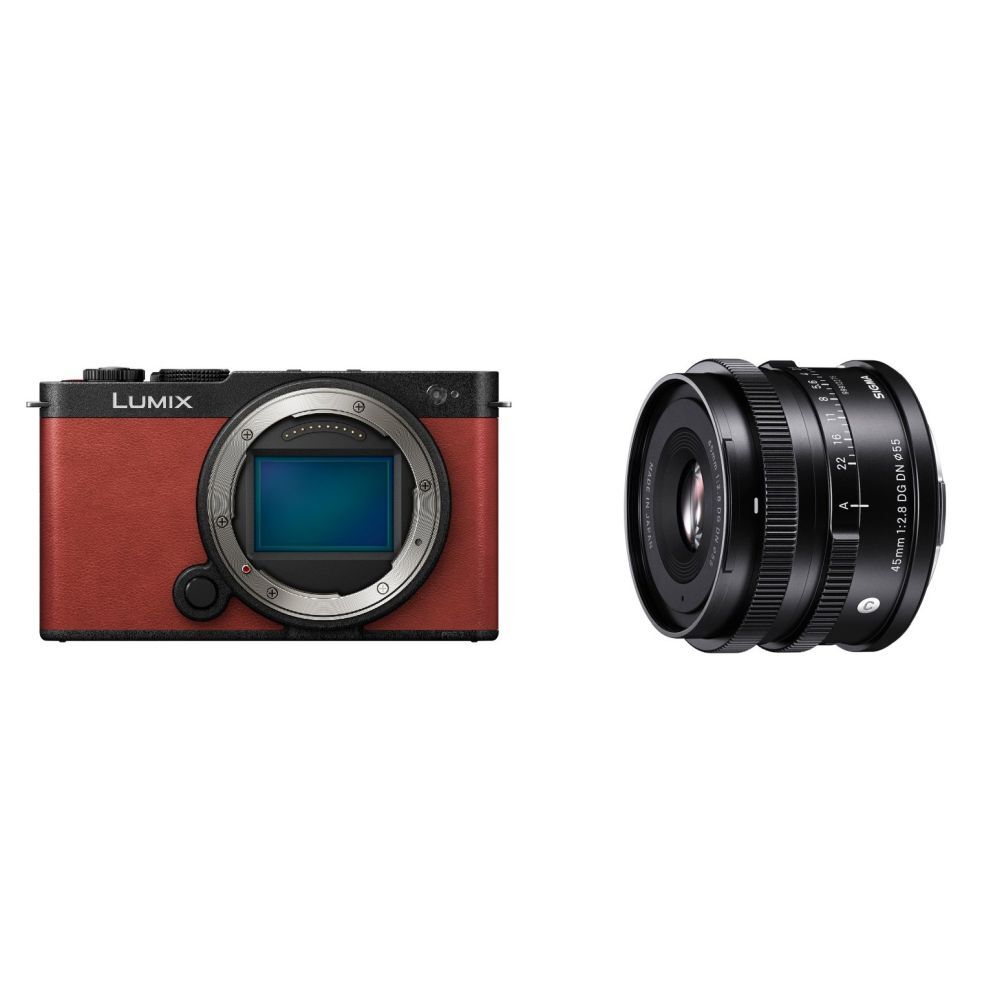 Panasonic Panasonic Lumix S9 Body Crimson Red + Sigma 45mm F/2.8 DG DN Contemporary L-mount