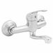 Invena Mitris Serie robinet de cuisine mural chrome 95mm haut 200mm bec