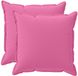 vidaXL - Kussensloop - 2 stuks - Houten - Roze - 70 x 70 cm - Polyester