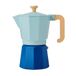 La Cafetière Espressopot 6 tasses bleu ciel aluminium