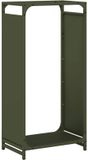 vidaXL Brandhoutrek 44x28x90 cm acier laminé à froid vert olive