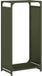 vidaXL Brandhoutrek 44x28x90 cm acier laminé à froid vert olive