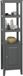 MARA Armoire de salle de bain - Meuble de salle de bain - Gris foncé - Armoire haute - 40 x 150 x 33 cm