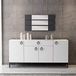 Homemania spiegel, melamine, antraciet, hout