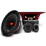 DS18 PRO-X6.4BMPK Mid en High Compleet Pakket - Inclusief 2x Midrange Luidspreker 6.5" en 2x Aluminium Super Bullet Tweeter 1" Ingebouwde Crossover - Deurluidsprekers voor Auto of Truck Stereo Sound