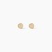 Histoire d'Or Boucles D'oreilles Puces Dorie Pastille Serti Clos Or Jaune Oxyde