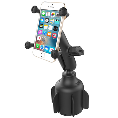 RAM Mount X-Grip Phone Mount with Stubby Cup Holder Base