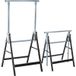 Homcom Lot De 2 Tréteaux Pliables Télescopiques, Hauteur Réglable 80-130 cm, Noir