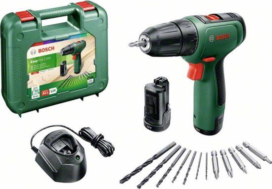 Bosch EasyDrill 1200 Accuboormachine - 12V - 2x Accu - Incl. Lader & Koffer